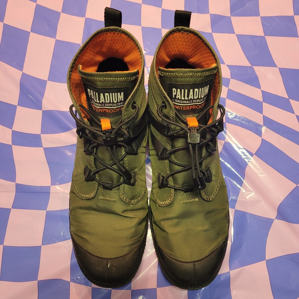 Palladium Unisex Pampa Trave Lite+ Olive and Black Tactical Boots Size M 7.5 W 9 - Picture 3 of 6